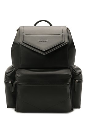 Мужской кожаный рюкзак antigona GIVENCHY черного цвета, арт. BK507VK0ZZ | Фото 1 (Материал: Натуральная кожа; Размер: large; Стили: Кэжуэл)