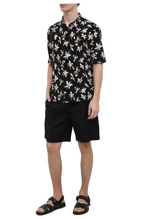 Мужская шелковая рубашка SAINT LAURENT черного цвета по цене 66250 руб., арт. 601070/Y2C16 | Фото 2 Мужская шелковая рубашка SAINT LAURENT черного цвета, арт. 601070/Y2C16 | Фото 2