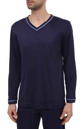 Мужская пижама ZIMMERLI темно-синего цвета по цене 23250 руб., арт. 188-96071 | Фото 2 Мужская пижама ZIMMERLI темно-синего цвета, арт. 188-96071 | Фото 2