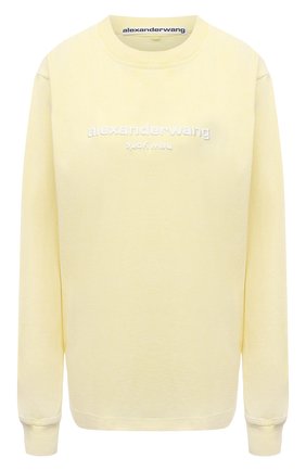 Женская хлопковый лонгслив ALEXANDER WANG желтого цвета по цене 33800 руб., арт. UCC1211031 | Фото 1 Женская хлопковый лонгслив ALEXANDER WANG желтого цвета, арт. UCC1211031 | Фото 1
