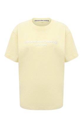 Женская хлопковая футболка ALEXANDER WANG желтого цвета по цене 25700 руб., арт. UCC1211030 | Фото 1 Женская хлопковая футболка ALEXANDER WANG желтого цвета, арт. UCC1211030 | Фото 1