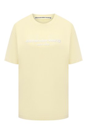 Женская хлопковая футболка DENIM X ALEXANDER WANG желтого цвета по цене 20650 руб., арт. UCC1211030 | Фото 1 Женская хлопковая футболка DENIM X ALEXANDER WANG желтого цвета, арт. UCC1211030 | Фото 1