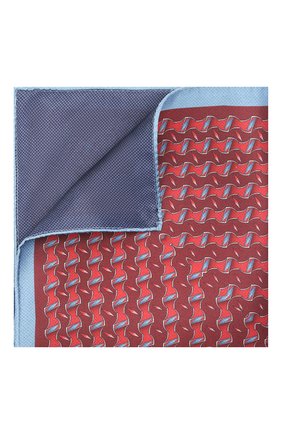 Мужской шелковый платок ZILLI красного цвета по цене 8640 руб., арт. 51615/HANDKERCHIEF | Фото 1 Мужской шелковый платок ZILLI красного цвета, арт. 51615/HANDKERCHIEF | Фото 1