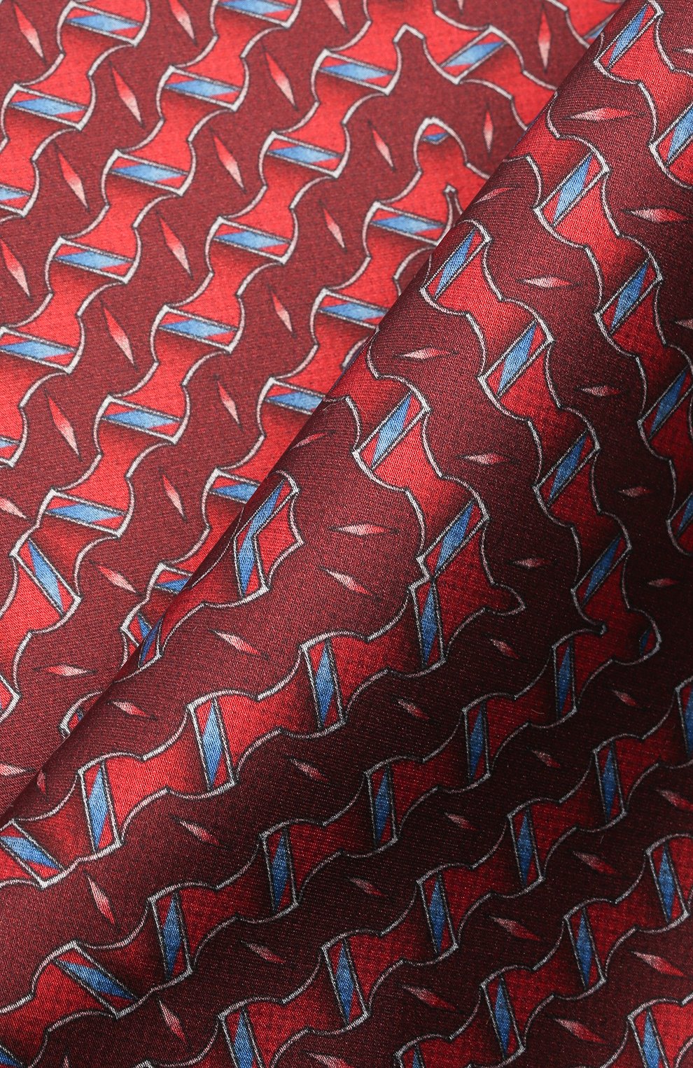 Мужской шелковый платок ZILLI красного цвета по цене 8640 руб., арт. 51615/HANDKERCHIEF | Фото 2 Мужской шелковый платок ZILLI красного цвета, арт. 51615/HANDKERCHIEF | Фото 2