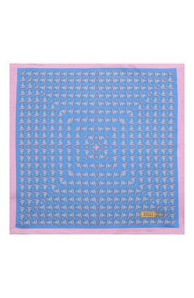 Мужской шелковый платок ZILLI синего цвета по цене 8640 руб., арт. 51615/HANDKERCHIEF | Фото 3 Мужской шелковый платок ZILLI синего цвета, арт. 51615/HANDKERCHIEF | Фото 3