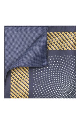 Мужской шелковый платок ZILLI синего цвета по цене 7830 руб., арт. 51606/HANDKERCHIEF | Фото 1 Мужской шелковый платок ZILLI синего цвета, арт. 51606/HANDKERCHIEF | Фото 1