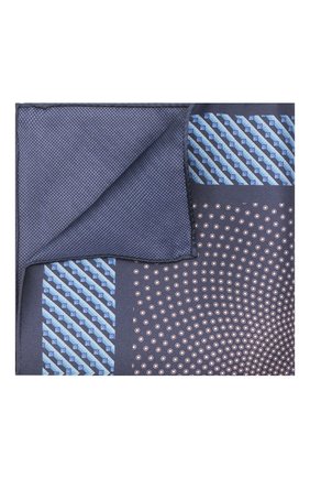 Мужской шелковый платок ZILLI синего цвета по цене 7830 руб., арт. 51606/HANDKERCHIEF | Фото 1 Мужской шелковый платок ZILLI синего цвета, арт. 51606/HANDKERCHIEF | Фото 1