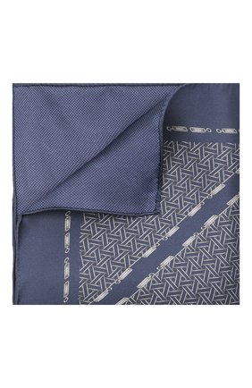 Мужской шелковый платок ZILLI синего цвета по цене 8640 руб., арт. 51603/HANDKERCHIEF | Фото 1 Мужской шелковый платок ZILLI синего цвета, арт. 51603/HANDKERCHIEF | Фото 1