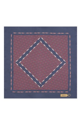 Мужской шелковый платок ZILLI синего цвета по цене 8640 руб., арт. 51603/HANDKERCHIEF | Фото 3 Мужской шелковый платок ZILLI синего цвета, арт. 51603/HANDKERCHIEF | Фото 3