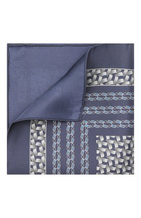 Мужской шелковый платок ZILLI темно-синего цвета по цене 8640 руб., арт. 51600/HANDKERCHIEF | Фото 1 Мужской шелковый платок ZILLI темно-синего цвета, арт. 51600/HANDKERCHIEF | Фото 1