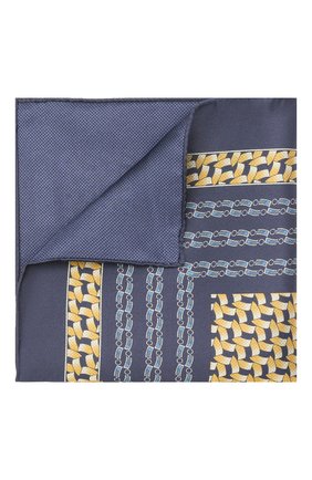 Мужской шелковый платок ZILLI синего цвета по цене 7830 руб., арт. 51600/HANDKERCHIEF | Фото 1 Мужской шелковый платок ZILLI синего цвета, арт. 51600/HANDKERCHIEF | Фото 1