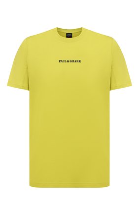 Мужская хлопковая футболка PAUL&SHARK желтого цвета по цене 12150 руб., арт. 21411051/C00 | Фото 1 Мужская хлопковая футболка PAUL&SHARK желтого цвета, арт. 21411051/C00 | Фото 1