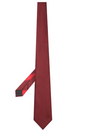 Мужской шелковый галстук ERMENEGILDO ZEGNA красного цвета по цене 19500 руб., арт. Z9E23/100 | Фото 2 Мужской шелковый галстук ERMENEGILDO ZEGNA красного цвета, арт. Z9E23/100 | Фото 2