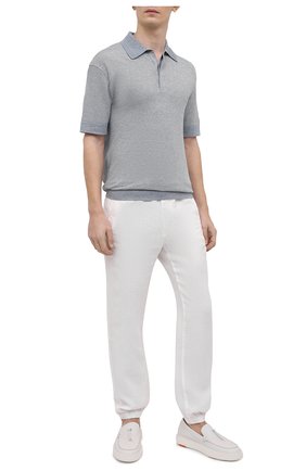 Мужские льняные джоггеры Z ZEGNA белого цвета по цене 27700 руб., арт. VU160/ZZ346 | Фото 2 Мужские льняные джоггеры Z ZEGNA белого цвета, арт. VU160/ZZ346 | Фото 2