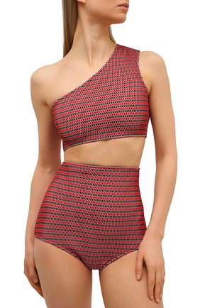 Женский раздельный купальник BOTTEGA VENETA красного цвета по цене 52100 руб., арт. 625398/3V00L | Фото 2 Женский раздельный купальник BOTTEGA VENETA красного цвета, арт. 625398/3V00L | Фото 2