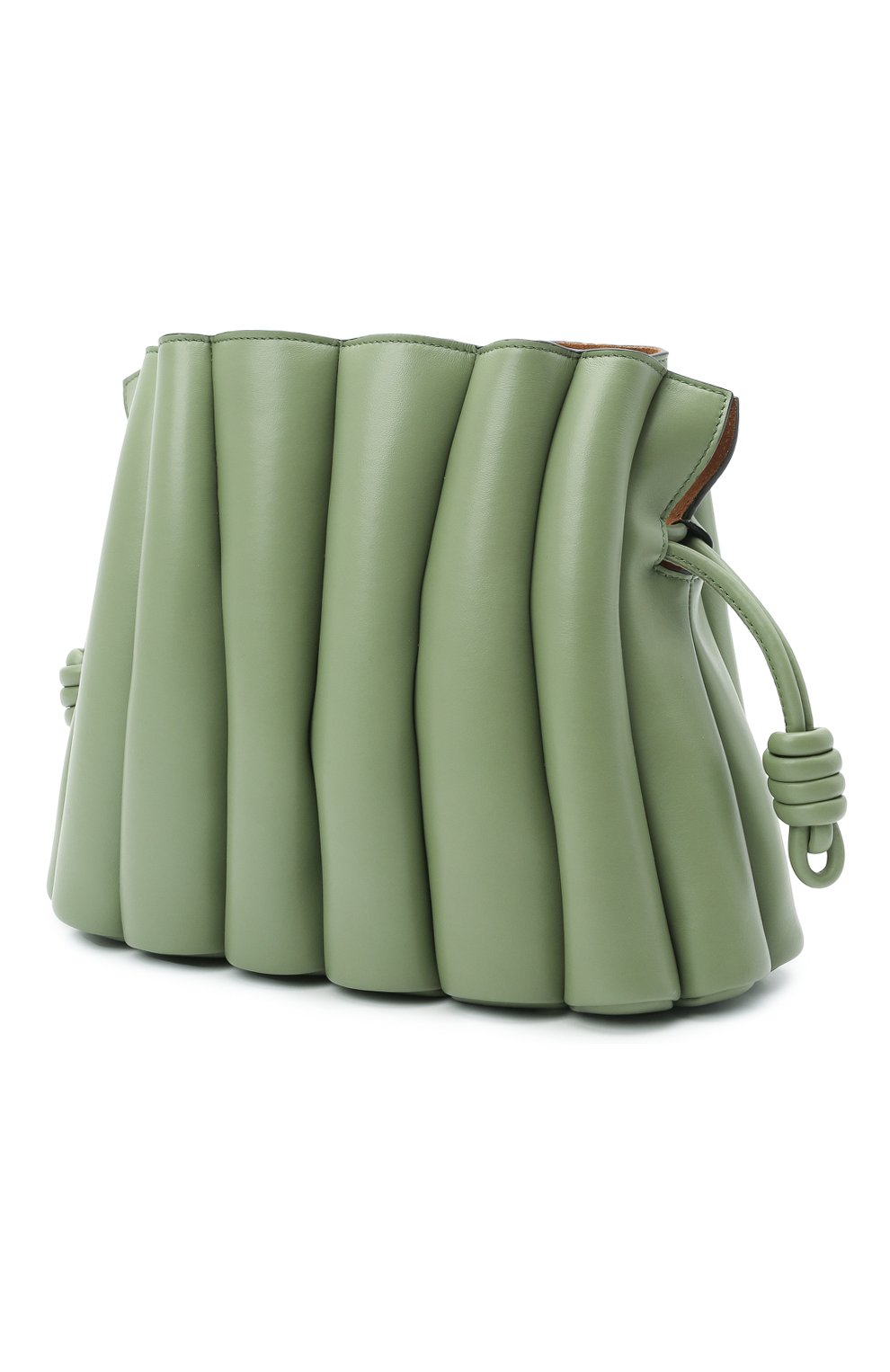 Женская сумка flamenco LOEWE зеленого цвета по цене 226500 руб., арт. A411FC4X01 | Фото 3 Женская сумка flamenco LOEWE зеленого цвета, арт. A411FC4X01 | Фото 3 (Сумки-технические: Сумки через плечо; Размер: medium; Материал: Натуральная кожа; Ремень/цепочка: На ремешке)