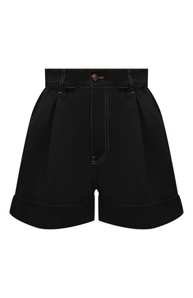 Женские джинсовые шорты MIU MIU черного цвета по цене 56000 руб., арт. MP1377-672-F0002 | Фото 1 Женские джинсовые шорты MIU MIU черного цвета, арт. MP1377-672-F0002 | Фото 1