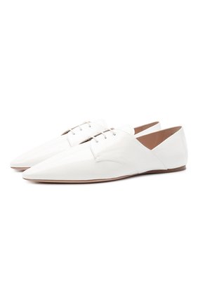 Женская кожаные дерби MIU MIU белого цвета по цене 56000 руб., арт. 5E442D-H27-F0009-005 | Фото 1 Женская кожаные дерби MIU MIU белого цвета, арт. 5E442D-H27-F0009-005 | Фото 1