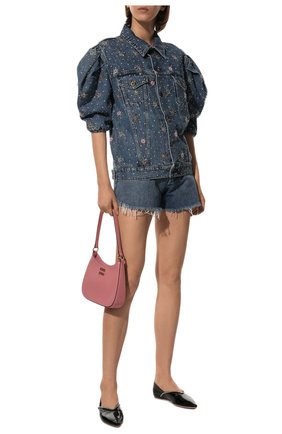 Женские кожаные балетки MIU MIU черного цвета по цене 62000 руб., арт. 5F435D-XYE-F0002-005 | Фото 2 Женские кожаные балетки MIU MIU черного цвета, арт. 5F435D-XYE-F0002-005 | Фото 2
