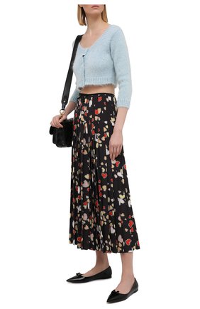 Женские кожаные балетки MIU MIU черного цвета по цене 56000 руб., арт. 5F465D-XUW-F0002-005 | Фото 2 Женские кожаные балетки MIU MIU черного цвета, арт. 5F465D-XUW-F0002-005 | Фото 2