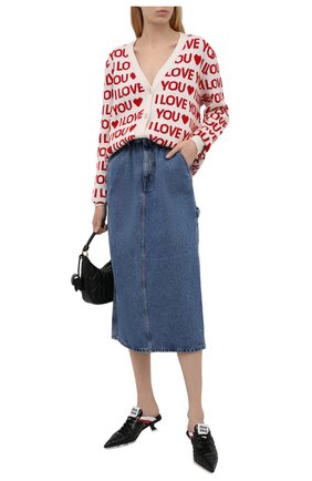 Женская джинсовая юбка MIU MIU синего цвета по цене 66000 руб., арт. GWD250-1SXO-F0008 | Фото 2 Женская джинсовая юбка MIU MIU синего цвета, арт. GWD250-1SXO-F0008 | Фото 2