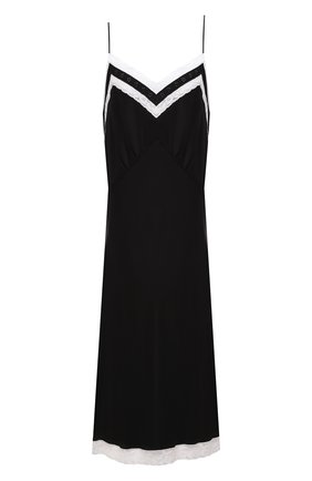 Женское шелковое платье MIU MIU черного цвета по цене 135000 руб., арт. MF4060-102-F0002 | Фото 1 Женское шелковое платье MIU MIU черного цвета, арт. MF4060-102-F0002 | Фото 1