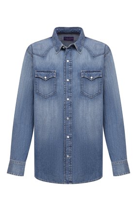 Мужская джинсовая рубашка RALPH LAUREN голубого цвета по цене 58950 руб., арт. 790729714 | Фото 1 Мужская джинсовая рубашка RALPH LAUREN голубого цвета, арт. 790729714 | Фото 1