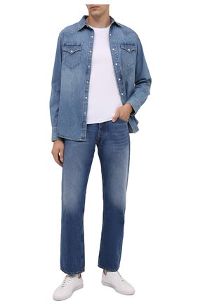 Мужская джинсовая рубашка RALPH LAUREN голубого цвета по цене 58950 руб., арт. 790729714 | Фото 2 Мужская джинсовая рубашка RALPH LAUREN голубого цвета, арт. 790729714 | Фото 2