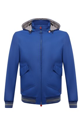 Мужской кожаный бомбер KITON синего цвета по цене 793500 руб., арт. UW0908V07T83 | Фото 1 Мужской кожаный бомбер KITON синего цвета, арт. UW0908V07T83 | Фото 1