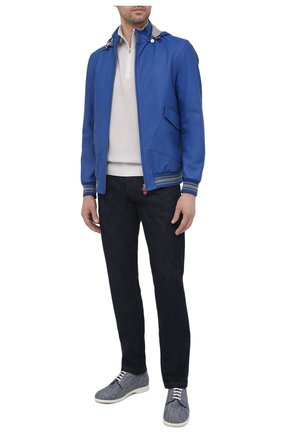 Мужские текстильные дерби KITON синего цвета по цене 67700 руб., арт. USSPLAYN00685 | Фото 2 Мужские текстильные дерби KITON синего цвета, арт. USSPLAYN00685 | Фото 2
