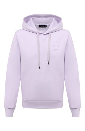 Мужской хлопковое худи DOLCE & GABBANA сиреневого цвета по цене 42650 руб., арт. G90V2T/G7YEL | Фото 1 Мужской хлопковое худи DOLCE & GABBANA сиреневого цвета, арт. G90V2T/G7YEL | Фото 1