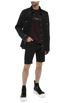 Мужская хлопковая футболка DOLCE & GABBANA бордового цвета по цене 47050 руб., арт. G8MV9Z/HU7F0 | Фото 2 Мужская хлопковая футболка DOLCE & GABBANA бордового цвета, арт. G8MV9Z/HU7F0 | Фото 2