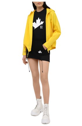 Женская хлопковая юбка DSQUARED2 черного цвета по цене 29950 руб., арт. S75MA0764/S25042 | Фото 2 Женская хлопковая юбка DSQUARED2 черного цвета, арт. S75MA0764/S25042 | Фото 2