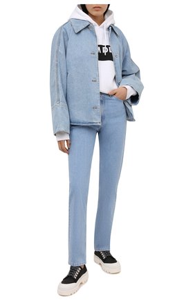 Женский хлопковое худи DSQUARED2 белого цвета по цене 36550 руб., арт. S75GU0360/S25042 | Фото 2 Женский хлопковое худи DSQUARED2 белого цвета, арт. S75GU0360/S25042 | Фото 2