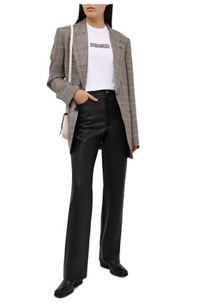Женская хлопковая футболка DSQUARED2 белого цвета по цене 19800 руб., арт. S72GD0302/S23009 | Фото 2 Женская хлопковая футболка DSQUARED2 белого цвета, арт. S72GD0302/S23009 | Фото 2