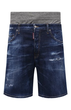 Мужские джинсовые шорты DSQUARED2 синего цвета по цене 49600 руб., арт. S74MU0634/S30342 | Фото 1 Мужские джинсовые шорты DSQUARED2 синего цвета, арт. S74MU0634/S30342 | Фото 1 (Материал внешний: Хлопок, Деним; Длина Шорты М: Ниже колена; Кросс-КТ: Деним; Стили: Гранж; Принт: Без принта)