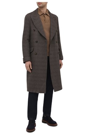 Мужское хлопковое поло LORO PIANA темно-бежевого цвета по цене 79950 руб., арт. FAL6643 | Фото 2 Мужское хлопковое поло LORO PIANA темно-бежевого цвета, арт. FAL6643 | Фото 2
