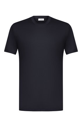 Мужская хлопковая футболка ZIMMERLI темно-синего цвета, арт. 286-1447 | Фото 1 (Длина (для топов): Стандартные; Материал внешний: Хлопок; Рукава: Короткие; Кросс-КТ: домашняя одежда; Мужское Кросс-КТ: Футболка-белье)