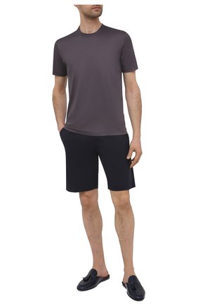 Мужская хлопковая футболка ZIMMERLI темно-серого цвета по цене 12300 руб., арт. 286-1447 | Фото 2 Мужская хлопковая футболка ZIMMERLI темно-серого цвета, арт. 286-1447 | Фото 2