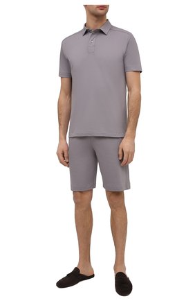 Мужские хлопковые домашние шорты ZIMMERLI серого цвета по цене 12600 руб., арт. 1357-21142 | Фото 2 Мужские хлопковые домашние шорты ZIMMERLI серого цвета, арт. 1357-21142 | Фото 2
