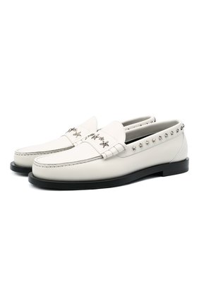 Мужские кожаные лоферы mocca JIMMY CHOO белого цвета по цене 65900 руб., арт. M0CCA/BXZ | Фото 1 Мужские кожаные лоферы mocca JIMMY CHOO белого цвета, арт. M0CCA/BXZ | Фото 1
