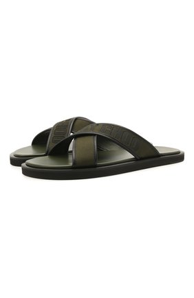 Мужские текстильные шлепанцы palmo JIMMY CHOO хаки цвета по цене 43200 руб., арт. PALM0/LBI | Фото 1 Мужские текстильные шлепанцы palmo JIMMY CHOO хаки цвета, арт. PALM0/LBI | Фото 1