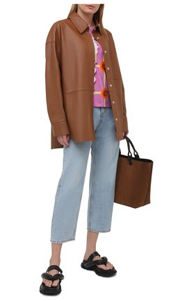 Женская хлопковая футболка LOEWE розового цвета по цене 40900 руб., арт. S540Y22X10 | Фото 2 Женская хлопковая футболка LOEWE розового цвета, арт. S540Y22X10 | Фото 2