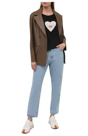 Женская хлопковая футболка ZADIG&VOLTAIRE черного цвета по цене 9950 руб., арт. SKTS1815F | Фото 2 Женская хлопковая футболка ZADIG&VOLTAIRE черного цвета, арт. SKTS1815F | Фото 2