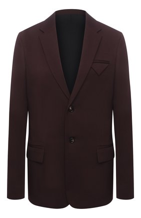 Женский шерстяной жакет BOTTEGA VENETA бордового цвета по цене 196000 руб., арт. 647401/VKIS0 | Фото 1 Женский шерстяной жакет BOTTEGA VENETA бордового цвета, арт. 647401/VKIS0 | Фото 1