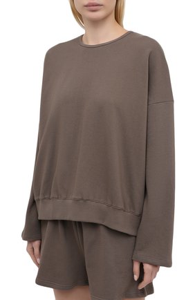 Женский хлопковый костюм THE FRANKIE SHOP коричневого цвета по цене 16650 руб., арт. ST JAI KR 08 | Фото 2 Женский хлопковый костюм THE FRANKIE SHOP коричневого цвета, арт. ST JAI KR 08 | Фото 2