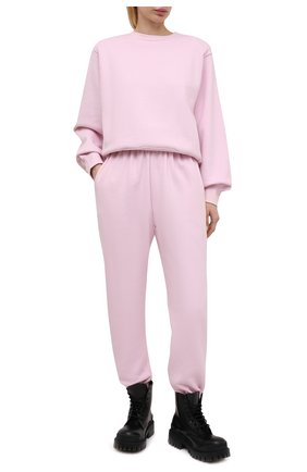 Женские хлопковые джоггеры THE FRANKIE SHOP розового цвета по цене 19200 руб., арт. PA VAN KR 08 | Фото 2 Женские хлопковые джоггеры THE FRANKIE SHOP розового цвета, арт. PA VAN KR 08 | Фото 2