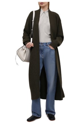 Женский шерстяной кардиган THE FRANKIE SHOP хаки цвета по цене 29750 руб., арт. KN FLC KR 10 | Фото 2 Женский шерстяной кардиган THE FRANKIE SHOP хаки цвета, арт. KN FLC KR 10 | Фото 2
