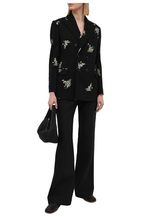 Женский жакет из хлопка и шерсти REDVALENTINO черного цвета по цене 93850 руб., арт. VR3CEC40/5M4 | Фото 2 Женский жакет из хлопка и шерсти REDVALENTINO черного цвета, арт. VR3CEC40/5M4 | Фото 2