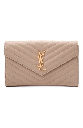 Женская сумка monogram envelope SAINT LAURENT темно-бежевого цвета по цене 99500 руб., арт. 377828/B0W01 | Фото 1 Женская сумка monogram envelope SAINT LAURENT темно-бежевого цвета, арт. 377828/B0W01 | Фото 1